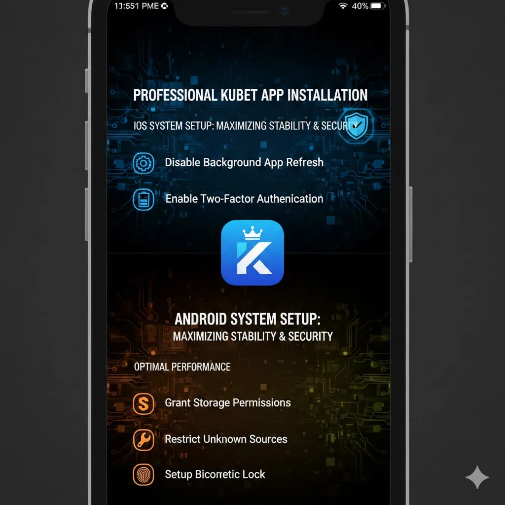 ติดตั้ง แอพkubet อย่างมืออาชีพ: เทคนิคการตั้งค่าระบบ iOS และ Android เพื่อความเสถียรและความปลอดภัยสูงสุด