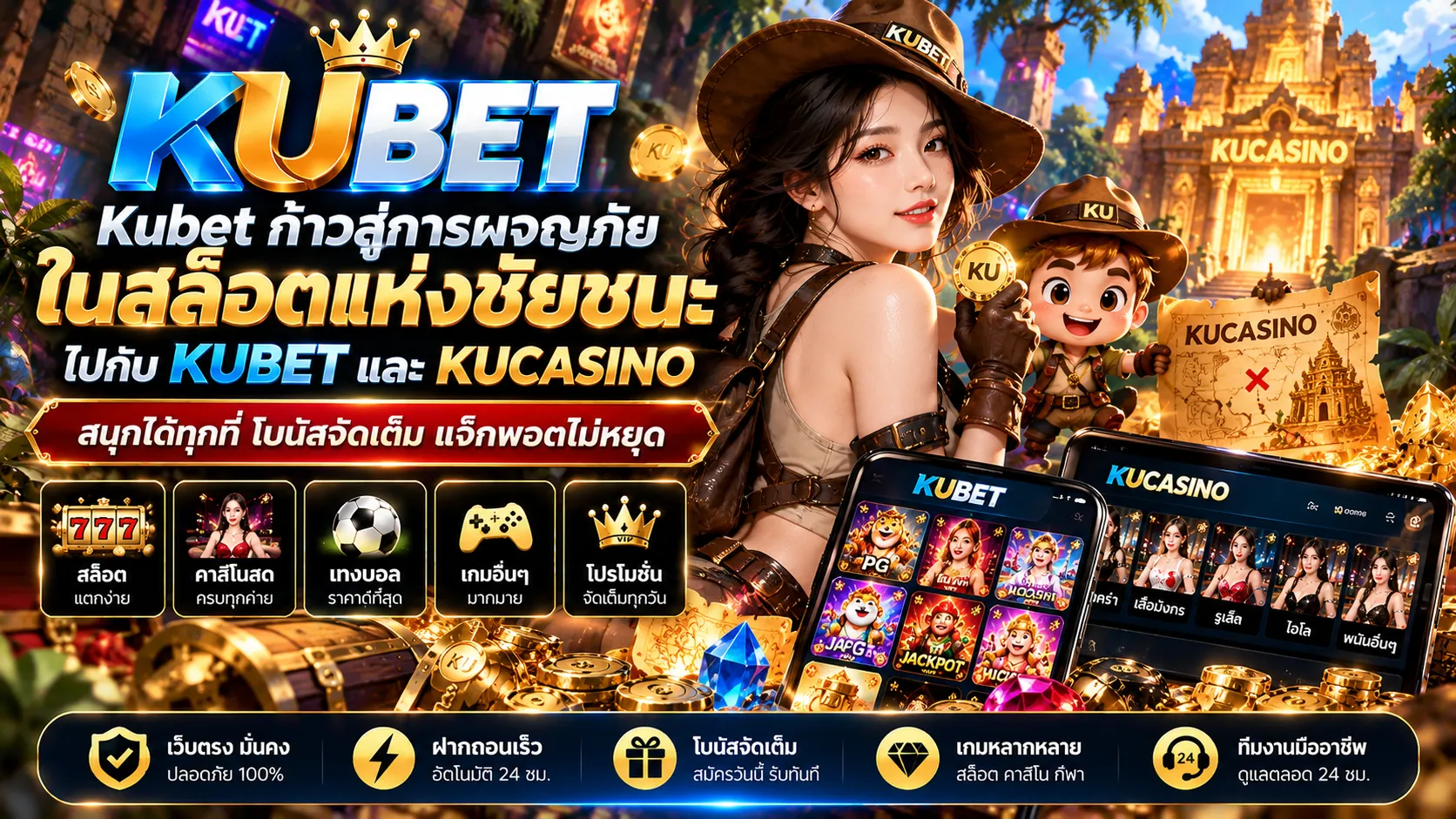 Kubet ก้าวสู่การผจญภัยในสล็อตแห่งชัยชนะ ไปกับ KUBET และ kucasino